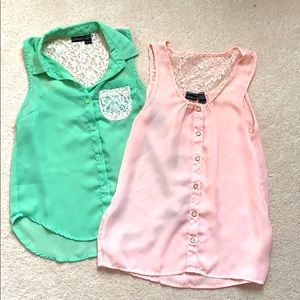 COPY - 🛍Set of 2 Sirens Sheer Tanks